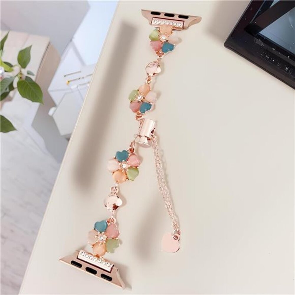 NEW Rose Gold Boho Floral Apple Watch Band